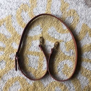 Faux leather cross body strap